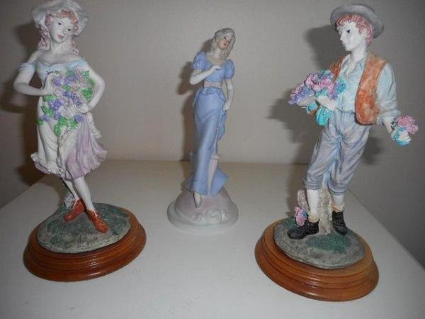 Image 1 of THREE LOVELY DECORATIVE FIGURES.