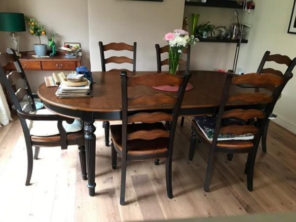 Image 2 of Dining table and six chairs