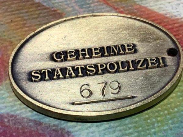 Image 4 of German Gestapo identity Tag in excellent condition