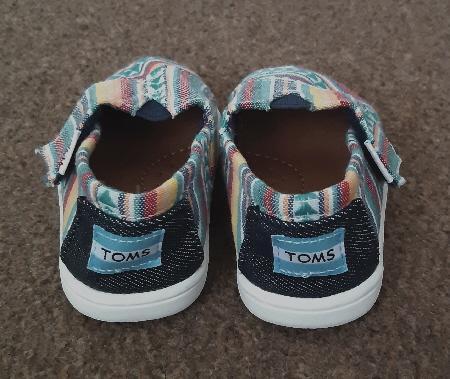 Image 3 of TOMS Infants/Toddlers Blanket Stripe Shoes - UK 3    BX5