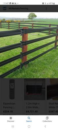 Image 2 of Horse safety fencing railing nylon