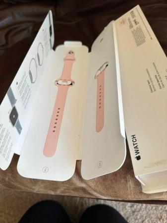 Image 1 of Apple watch band in pink sand. Brand new.