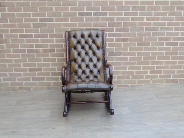 Preview of the first image of Stunning Rocking Chair - Chesterfield (UK Delivery).