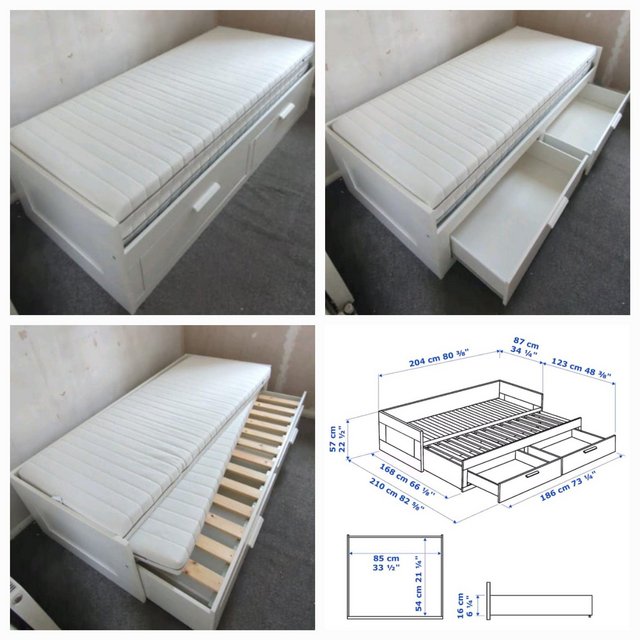 Preview of the first image of Ikea extandable daybed with mattresses.  Good condition..