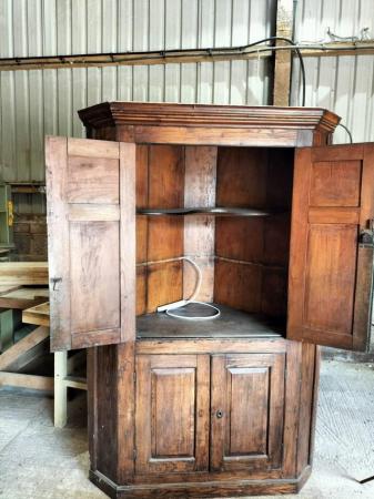 Image 3 of Large antique corner cupboard