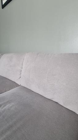 Image 2 of L shape corner sofa in grey