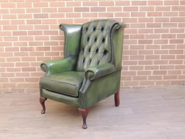 Image 2 of Chesterfield Wingback Armchair (UK Delivery)