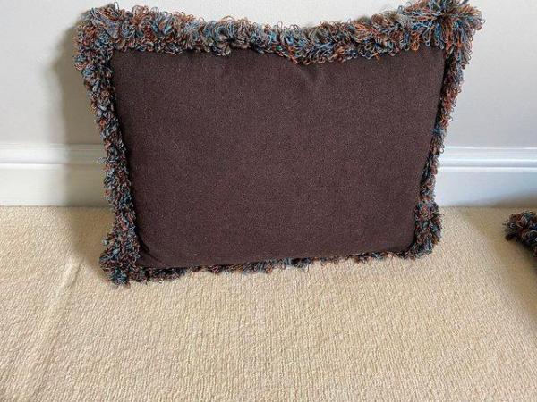 Image 1 of Brown Wool Feather filled Cushions
