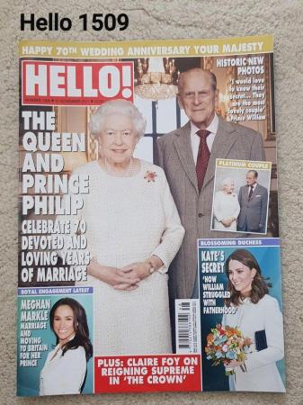 Image 1 of Hello Magazine 1509 - The Queen/Prince Philip - 70thAnnive