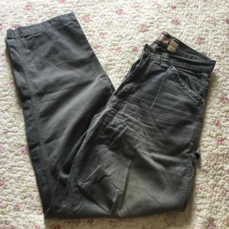 Image 2 of Men’s OLD NAVY Charcoal Utility Trousers, W33 L33 1/2