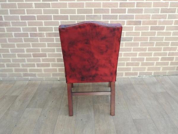 Image 6 of Chesterfield Ox Blood Fully Buttoned Chair (UK Delivery)