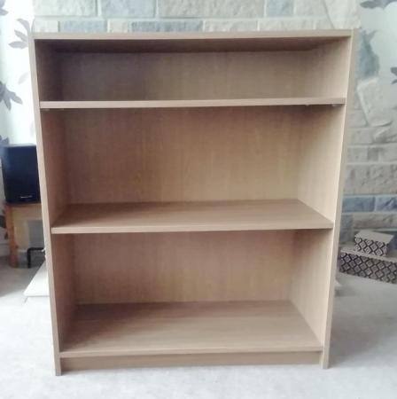 Image 2 of TWO ARGOS HOME MAINE BOOKCASES LIGHT OAK EFFECT