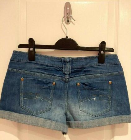 Image 8 of New Women's NEXT Denim Shorts Blue Size UK 12 collect or pos