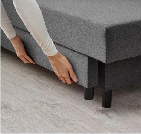 Image 5 of IKEA ASARUM 3-seat sofa-bed, Knisa dark grey
