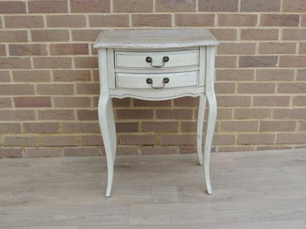 Image 2 of Tall French Cream Side Table (UK Delivery)