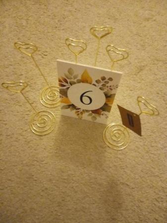 Image 1 of Wedding Table number - card holder