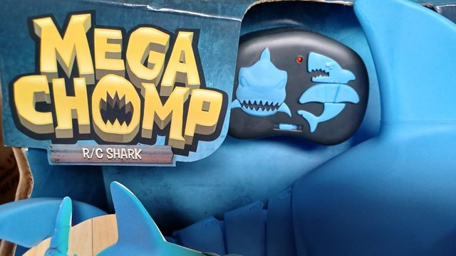 Preview of the first image of Mega Chomp Radio Controlled Toy Shark RRP £35.