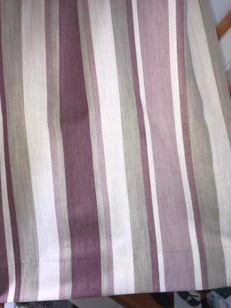 Image 2 of Laura Ashley purple stripped curtains with eyelets