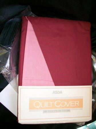 Image 3 of 2 New Single Bed Quilt / Duvet Cover. Pink/Cherry Reversible