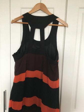 Image 3 of Lovely black,brown and orange striped dress