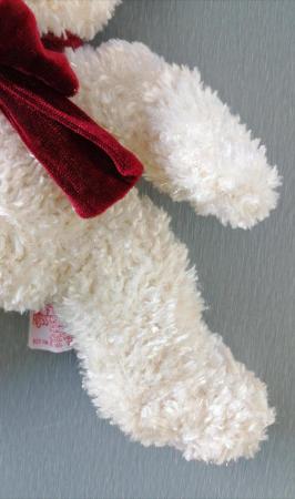 Image 4 of Freezy Snowman Soft Toy by Russ Berrie.  Length 12 Inches.