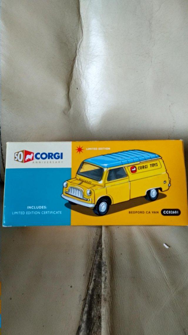 Preview of the first image of CORGI TOYS BEDFORD CA VAN LTD EDITION.