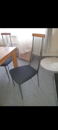 Image 4 of Solid wood dining table and 4 chairs