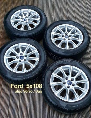 Image 3 of FORD ALLOYS + TYRES. 5x108. 16 inch