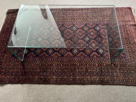 Image 1 of Glass coffee table - made from toughened clear glass.