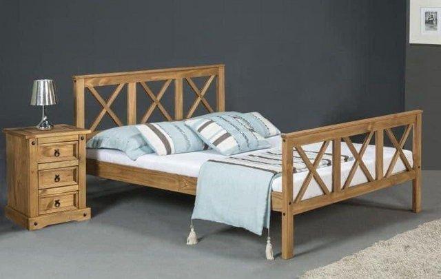 Preview of the first image of Double Salvador wooden bed frame.