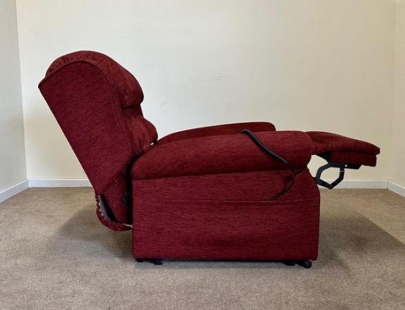 Image 16 of PETITE LUXURY ELECTRIC RISER RECLINER RED CHAIR CAN DELIVER