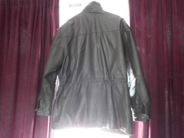 Image 3 of Men's brown soft leather jacket 54" XXL