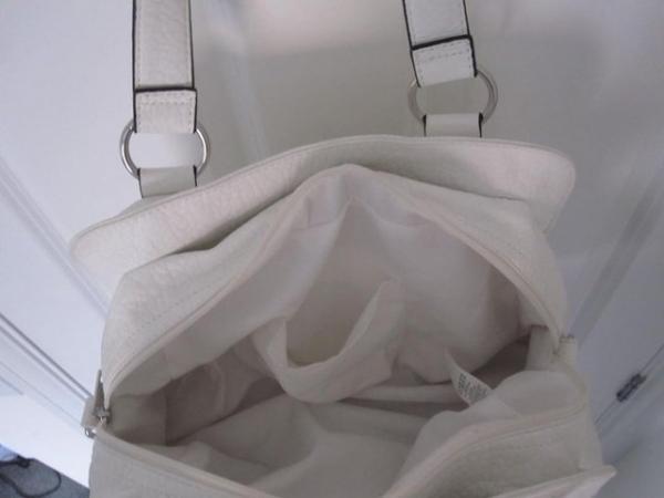 Image 2 of 2 handle white/cream handbag