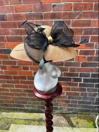 Image 4 of Simply Stunning Caramel with Black Bow Audrey Hepburn style