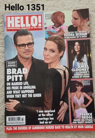 Image 1 of Hello Magazine 1351 - Brad Pitt on Married Life