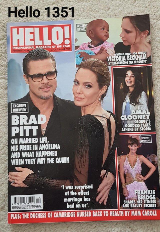 Preview of the first image of Hello Magazine 1351 - Brad Pitt on Married Life.