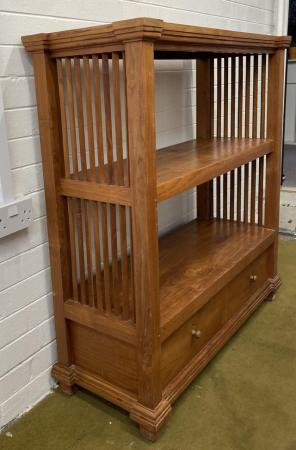 Image 1 of Gorgeous Solid Wood Bookcase with Drawers