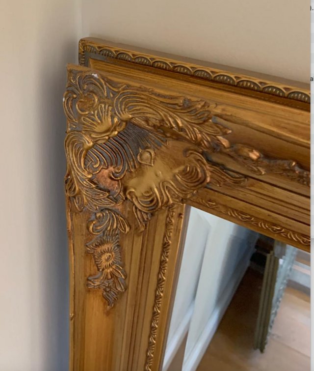 Preview of the first image of Large Vintage Ornate Mirror 115cm x 89cm.