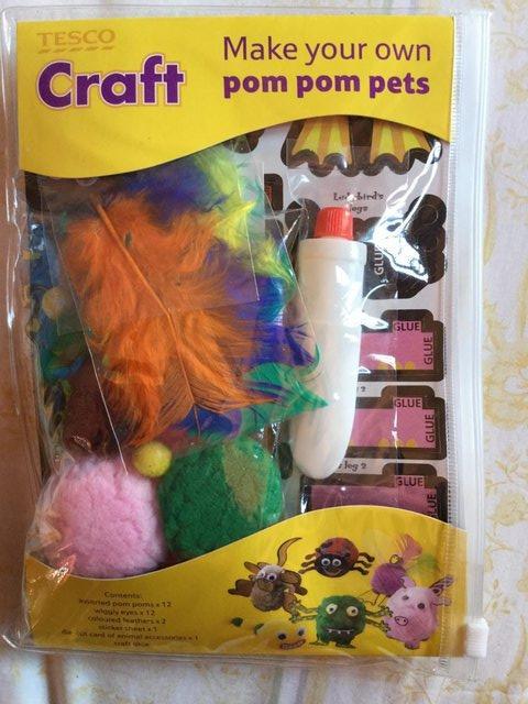 Preview of the first image of NEW - Make your own pom pom pets kit.