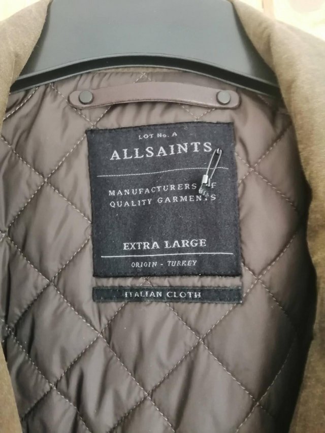 Preview of the first image of Allsaints Mens Parka Jacket XL.