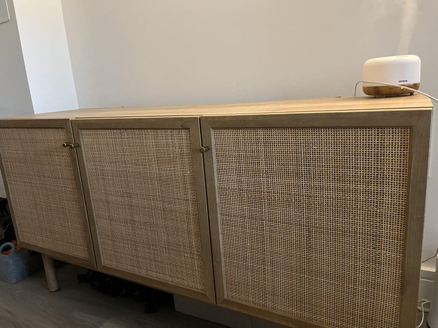 Preview of the first image of Rattan sideboard in excellent condition.