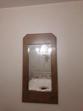 Image 2 of Solid Oak Handmade bespoke wall mirror super condition