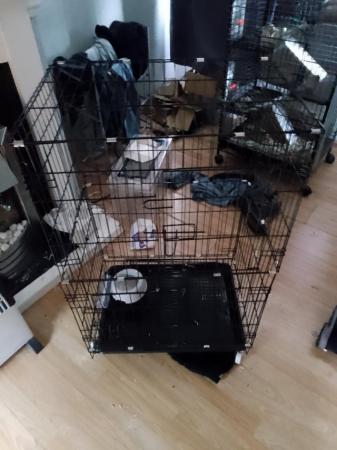 Image 3 of Medium Cozy pet  indoor ferret cage on wheels