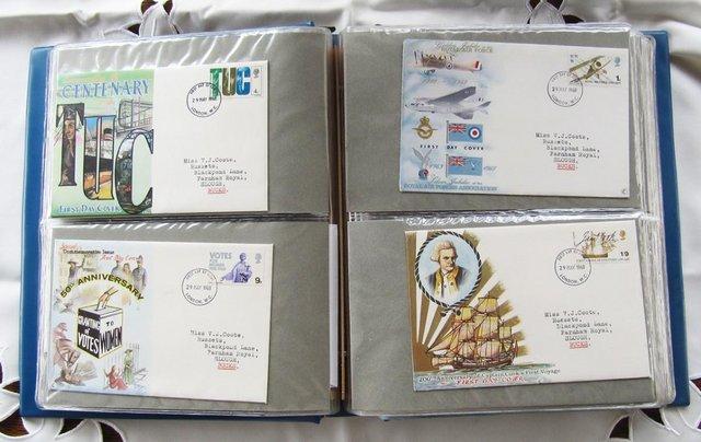 Image 2 of Over 50 mainly 'First Day' Stamp covers in album