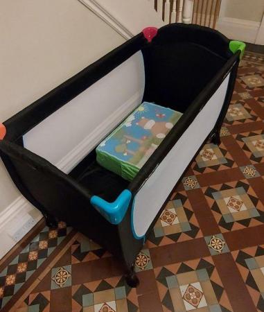 Image 2 of Hauck sleep and play travel cot with mattress