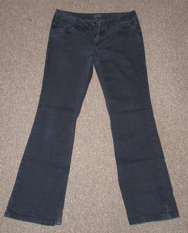 Preview of the first image of Miss Selfridge black womens jeans.