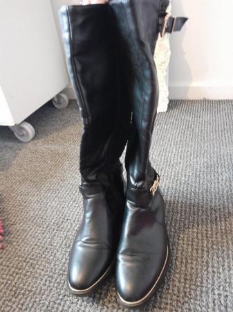 Image 2 of Womens or kids long black boots