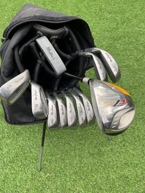 Preview of the first image of Golf clubs, bag and golf balls.