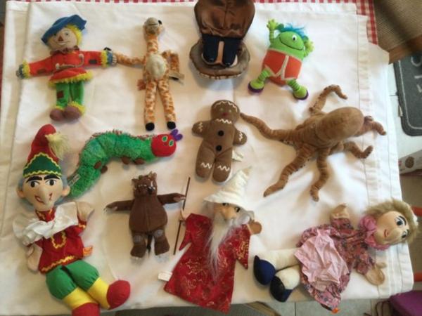 Image 2 of Punch and Judy and Selection of large fingr puppets