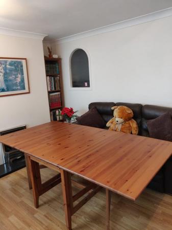 Image 3 of IKEA drop leaf dining table - nearly new
